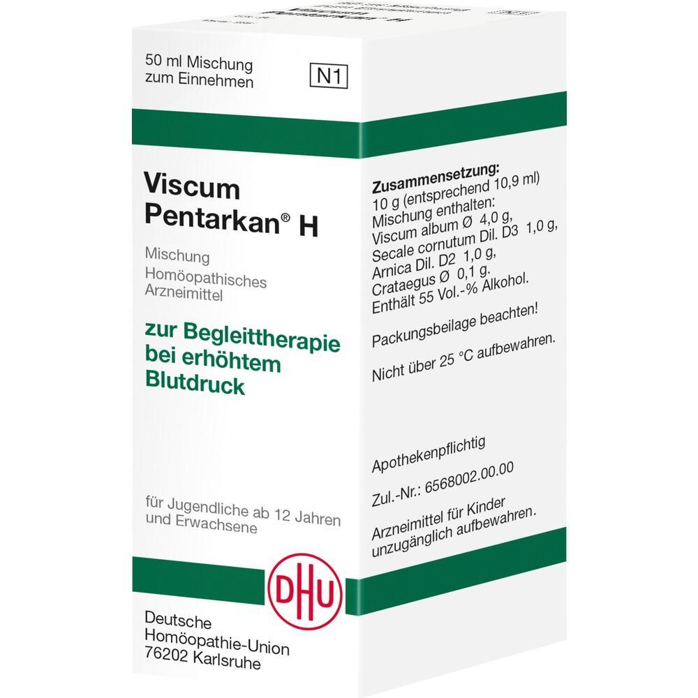 Die Verpackung zeigt ein homöopathisches Arzneimittel gegen hohen Blutdruck.